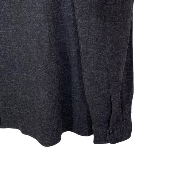 Polo by Ralph Lauren Heather Charcoal Gray Flannel Classic Fit Shirt - Picture 4 of 6